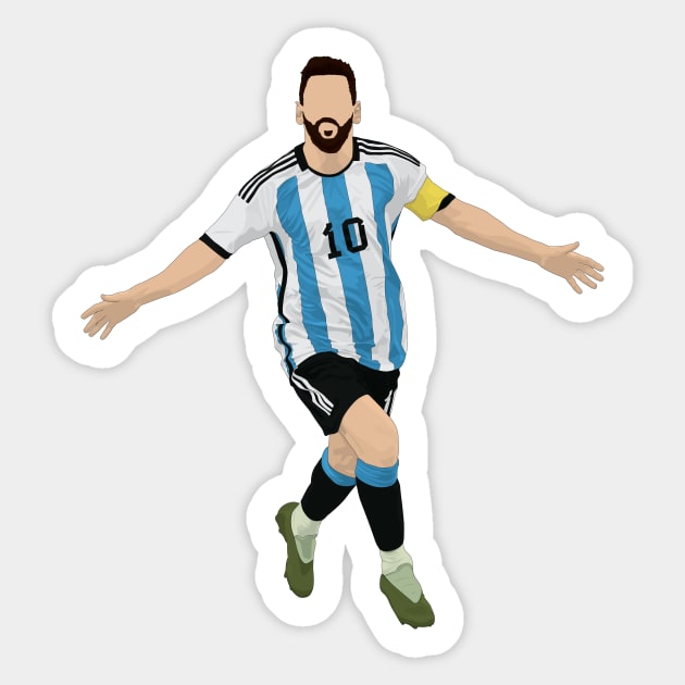 Soccer illustration, goal celebration Sticker by RockyDesigns